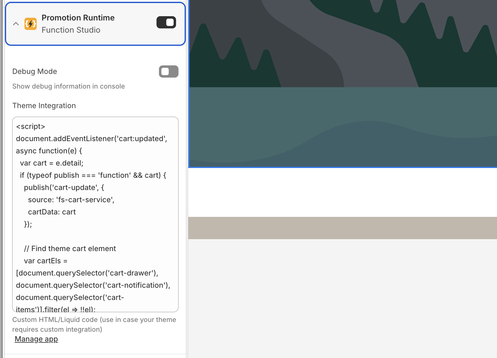 Promotions Theme Support